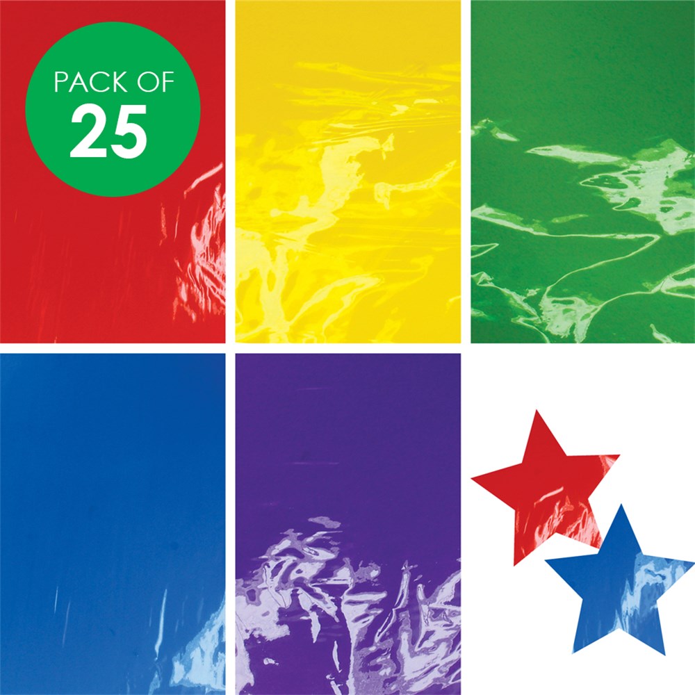 Cellophane Sheets - 62cm x 1m - Pack of 25