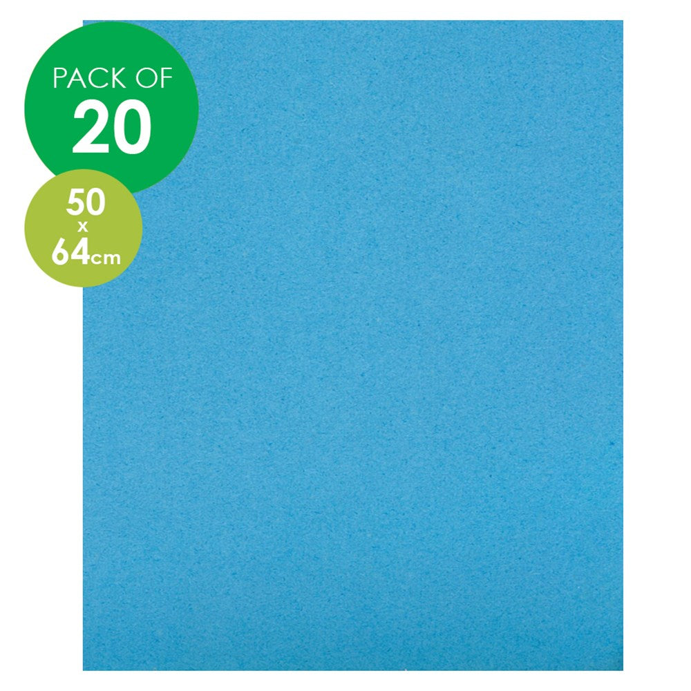 CleverPatch Cardboard - 500 x 640mm - Blue - Pack of 20