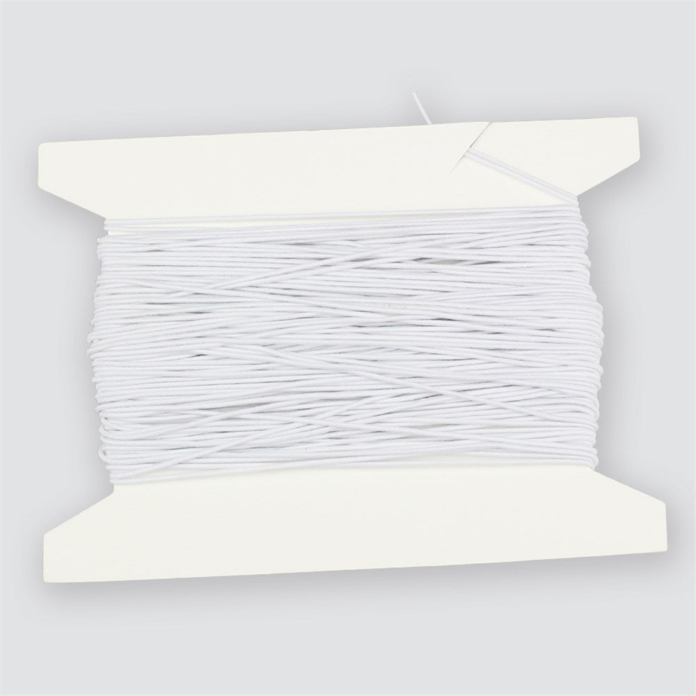 White Elastic - 30 Metres