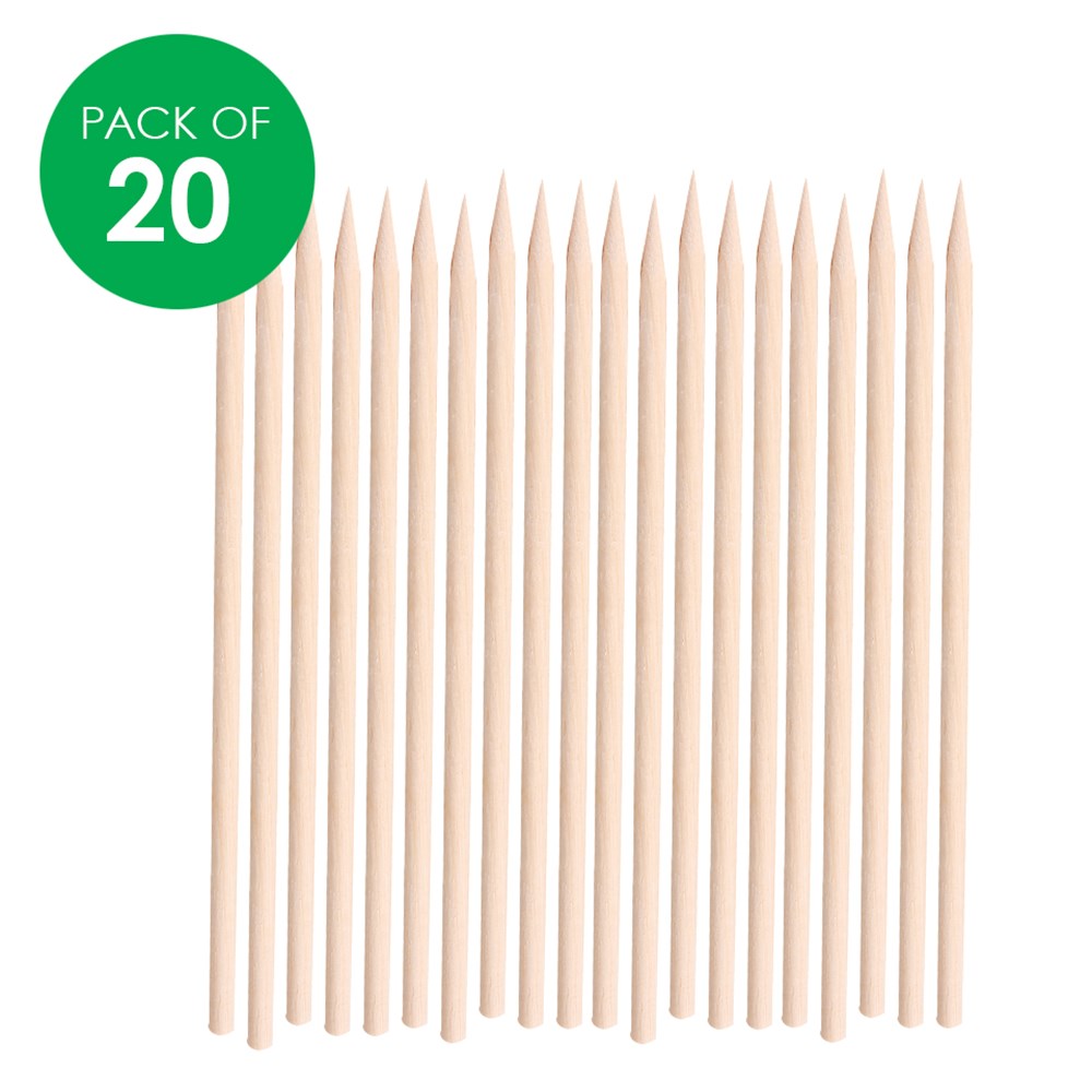 Scratch Board Tools - Wooden - Pack of 20