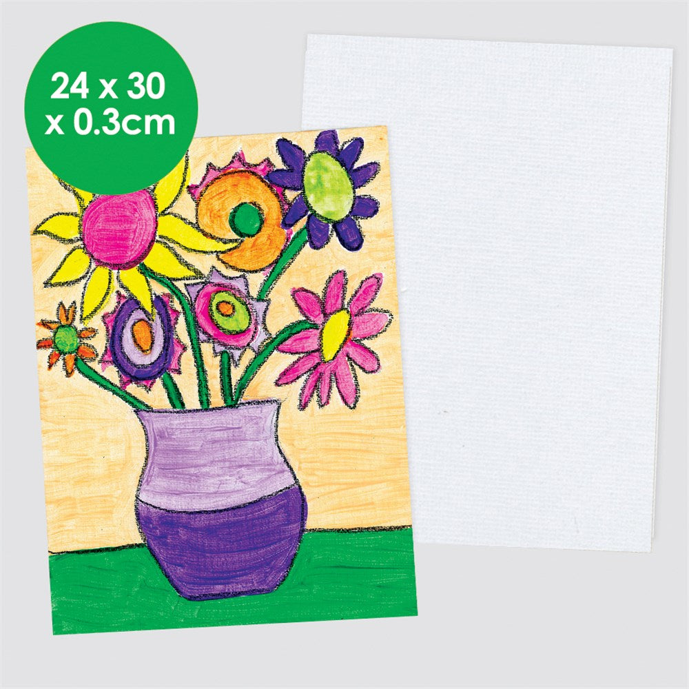 Canvas Panel Art Board - Medium Rectangle - 24 x 30cm