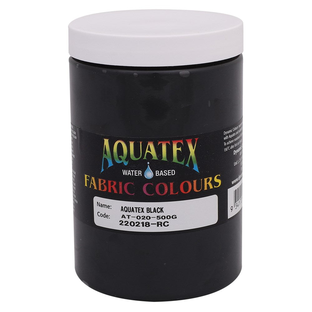 Aquatex Fabric Paint - Black - 500g