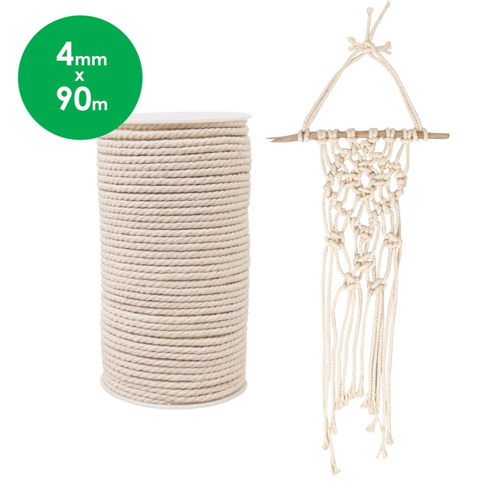 Macrame Cord - 4mm x 90m