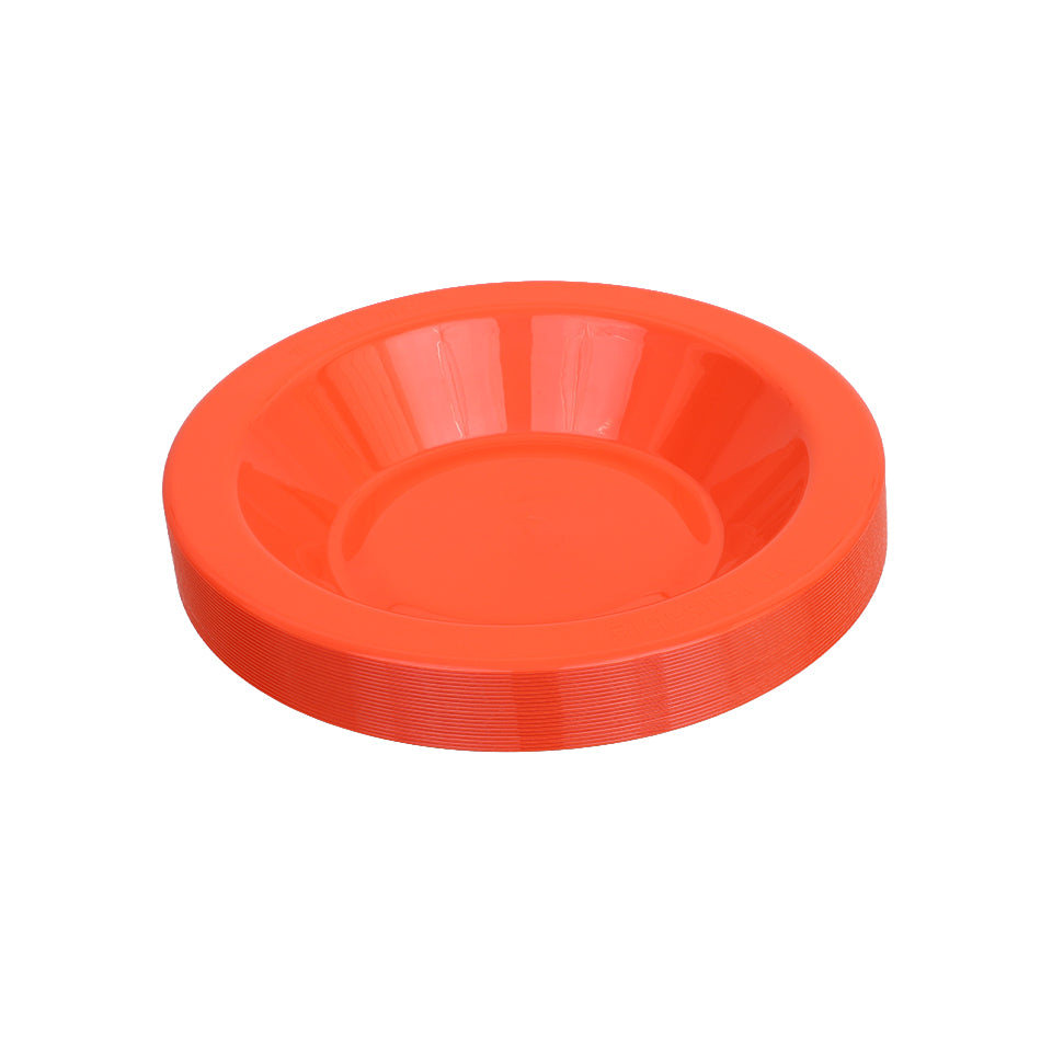 Reusable Plastic Bowls - Orange - Pack of 20