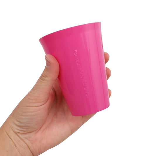 Reusable Plastic Cups - Pink - Pack of 20