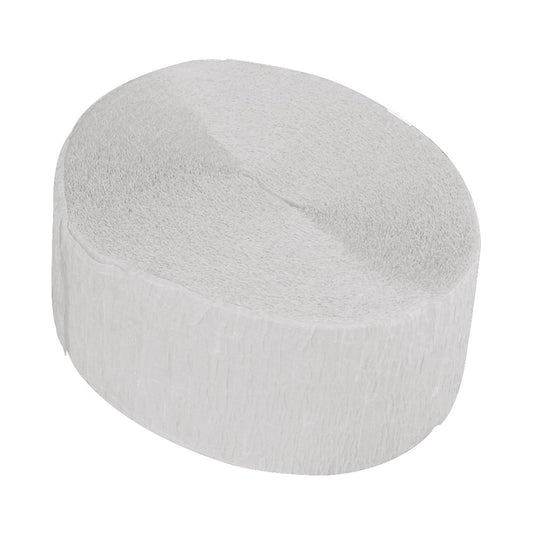 Crepe Streamer - White - 24 Metres