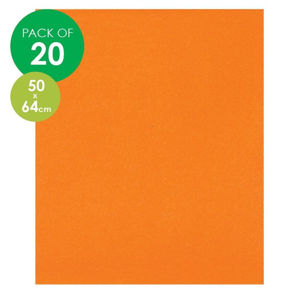 CleverPatch Cardboard - 500 x 640mm - Orange - Pack of 20