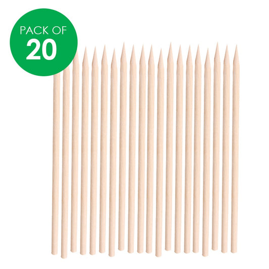 Scratch Board Tools - Wooden - Pack of 20