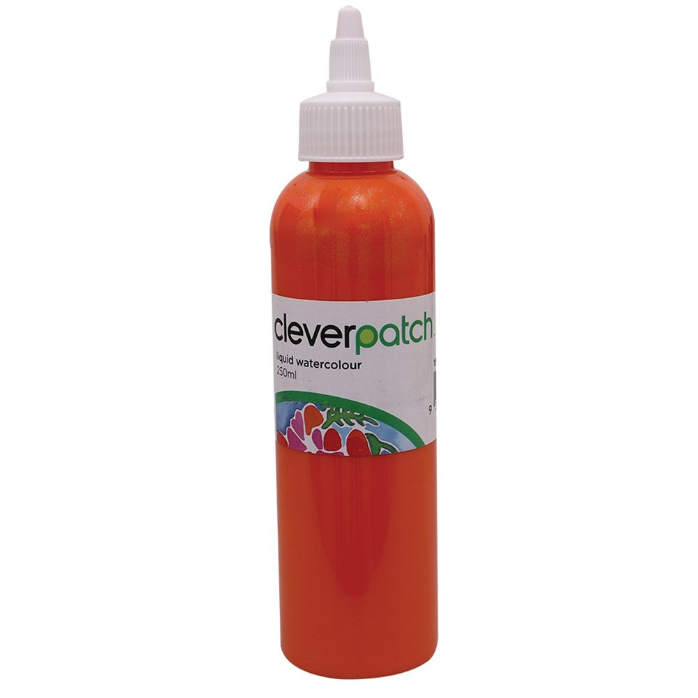 CleverPatch Glitter Liquid Watercolour - Orange - 250ml
