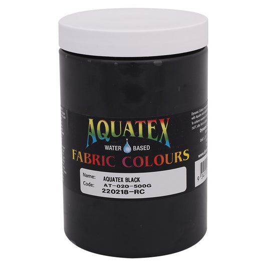 Aquatex Fabric Paint - Black - 500g
