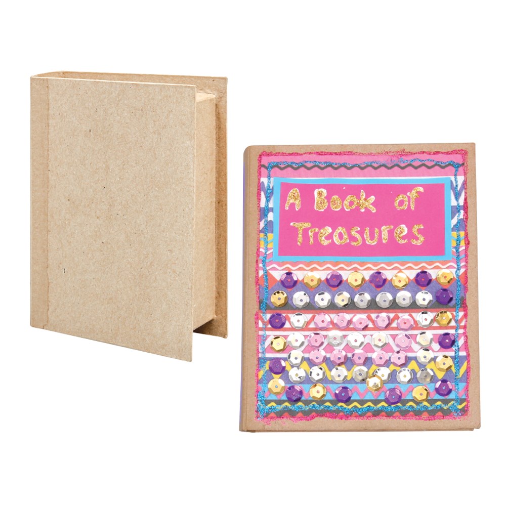 Papier Mache Book Box - Each