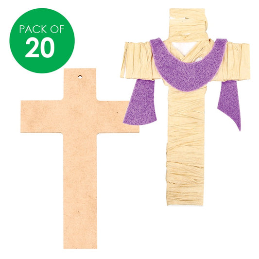 Wooden Crosses - Small - Pack of 20