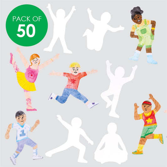 Paper People Shapes - Movement - Pack of 50