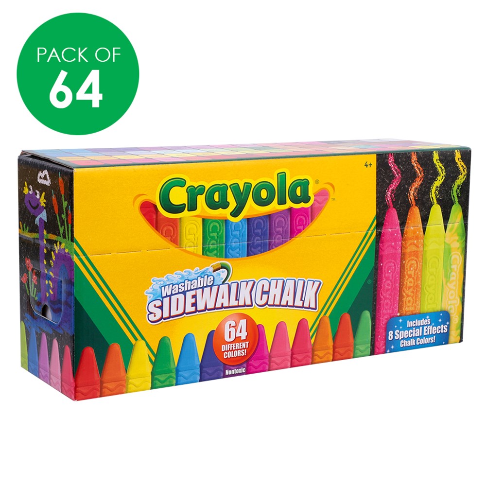 Crayola Sidewalk Chalk - Pack of 64
