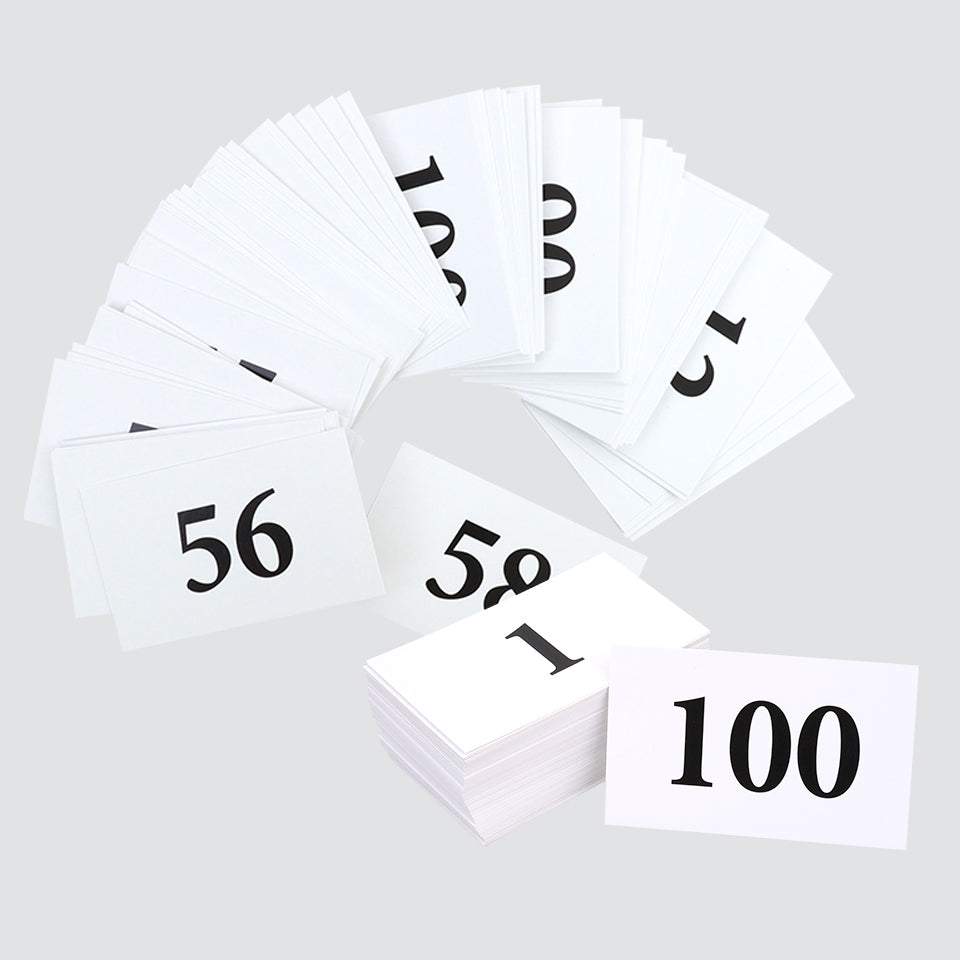 Small Flash Cards - Numbers - Pack of 100