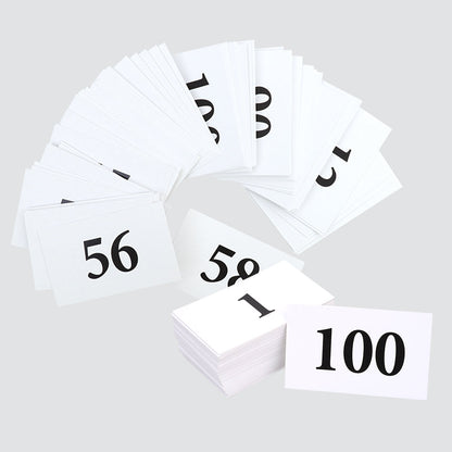 Small Flash Cards - Numbers - Pack of 100