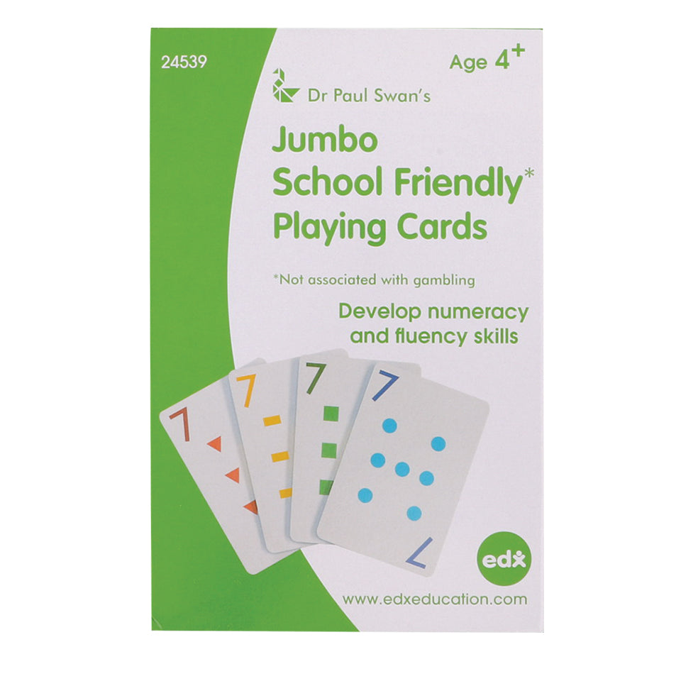 Number Only Playing Cards - Jumbo