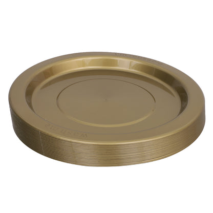 Reusable Plastic Plates - Gold - Pack of 20