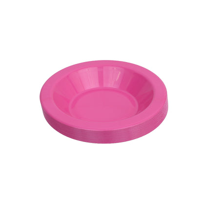 Reusable Plastic Bowls - Pink - Pack of 20