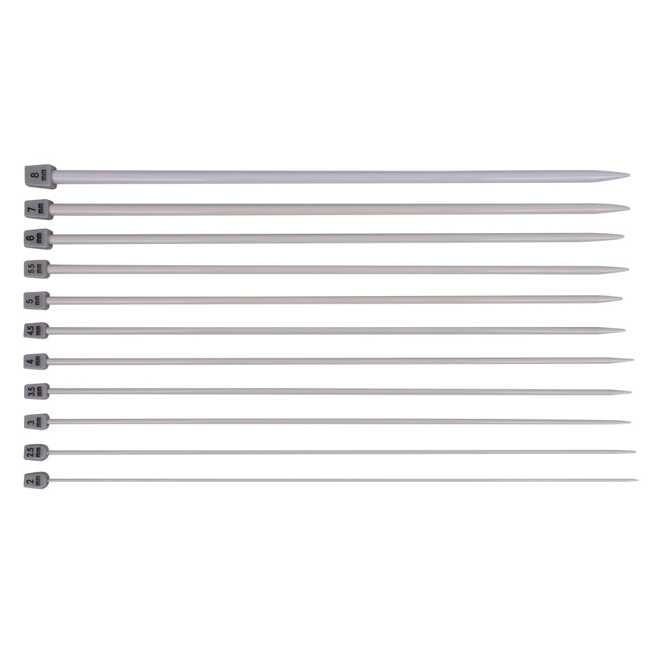 Knitting Needles - Aluminium - Pack of 11 Pairs