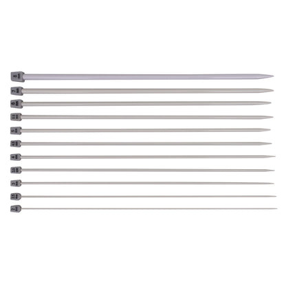Knitting Needles - Aluminium - Pack of 11 Pairs