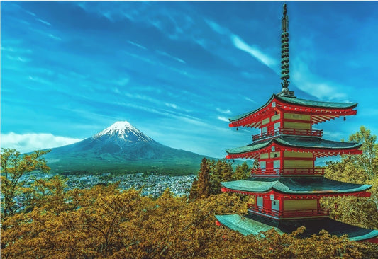 Wooden Puzzle - Mt Fuji - 12 Pieces