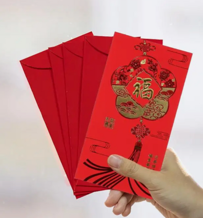 Chinese Red Envelopes - Pack of 6